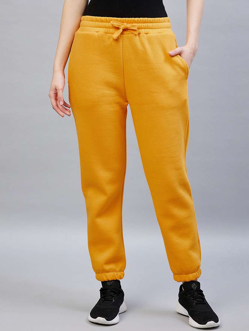 drawstring waist solid jogger