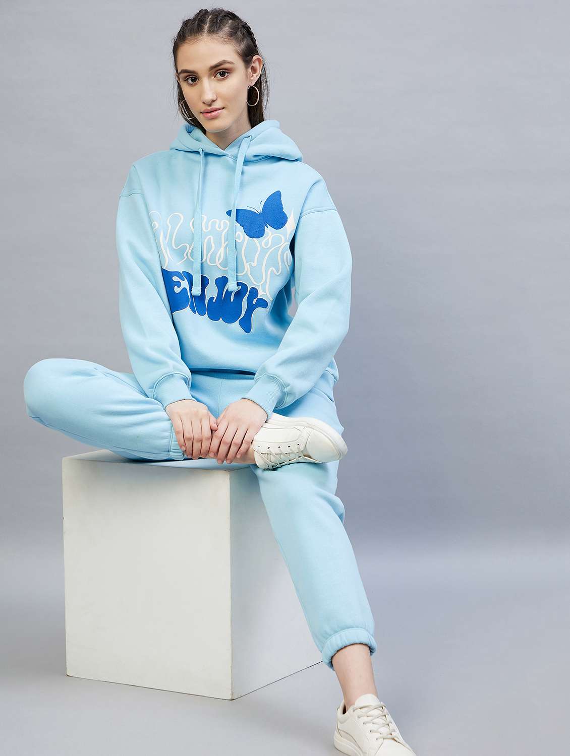 drawstring waist solid jogger - 19118013 -  Standard Image - 3