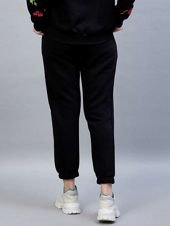 drawstring waist solid jogger - 19118015 -  Standard Image - 3