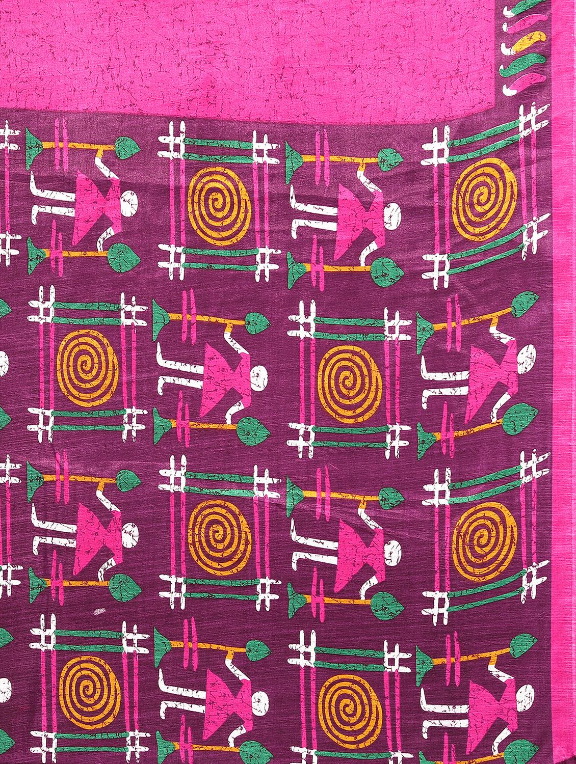 pink silk blend mysore saree with blouse - 19118511 - Standard Image - 3