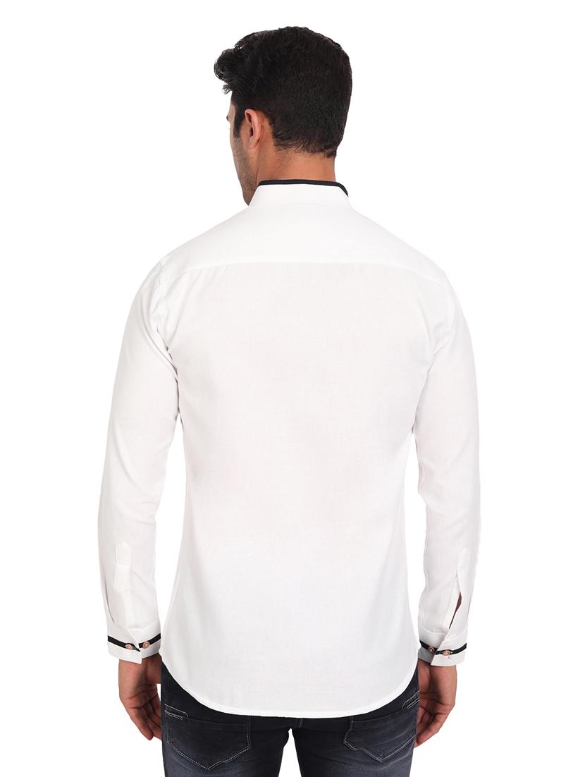 mens solid casual shirt - 19119456 - Standard Image - 3
