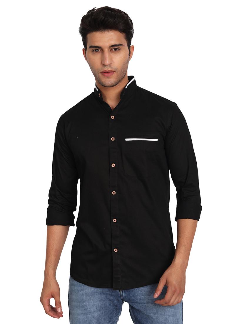 mens solid casual shirt - 19119456 - Standard Image - 5