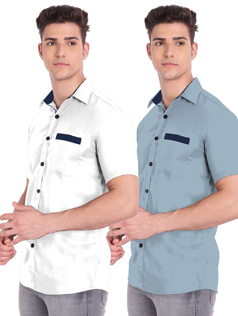 mens solid casual shirt