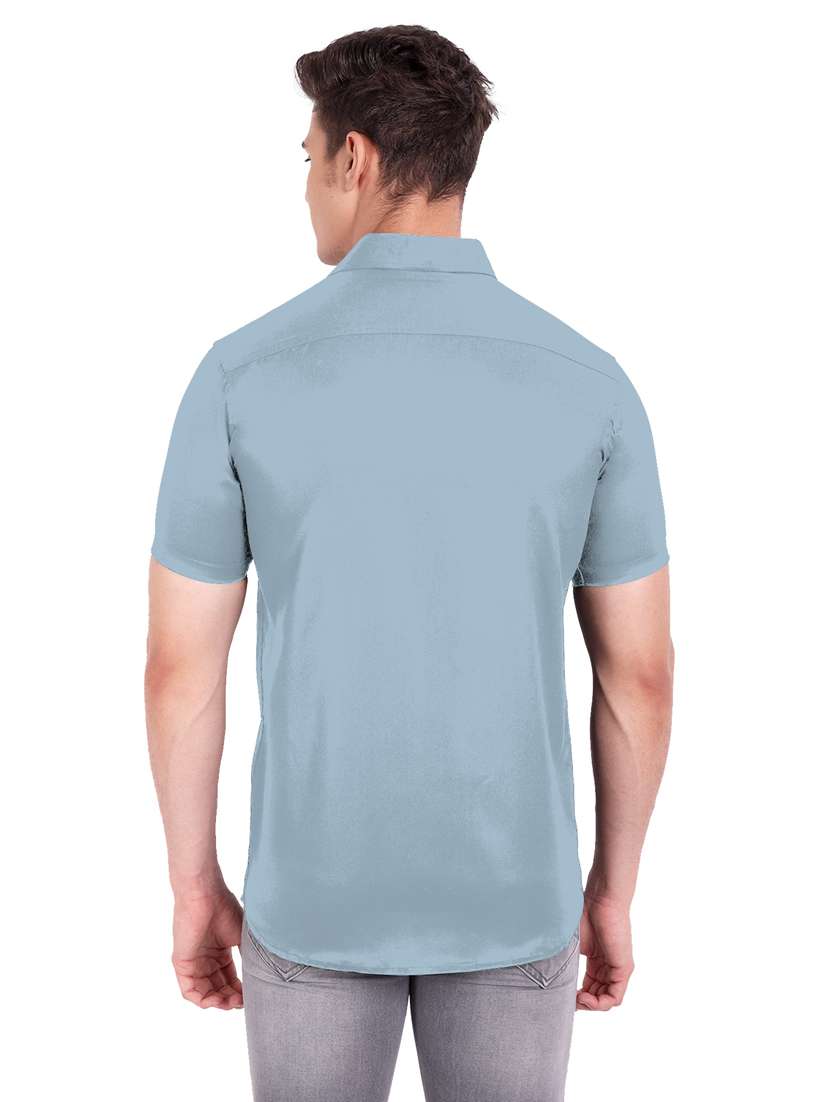 mens solid casual shirt - 19119471 -  Standard Image - 3