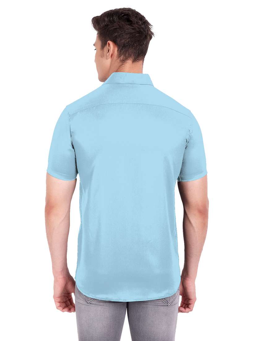 mens solid casual shirt - 19119478 -  Standard Image - 3