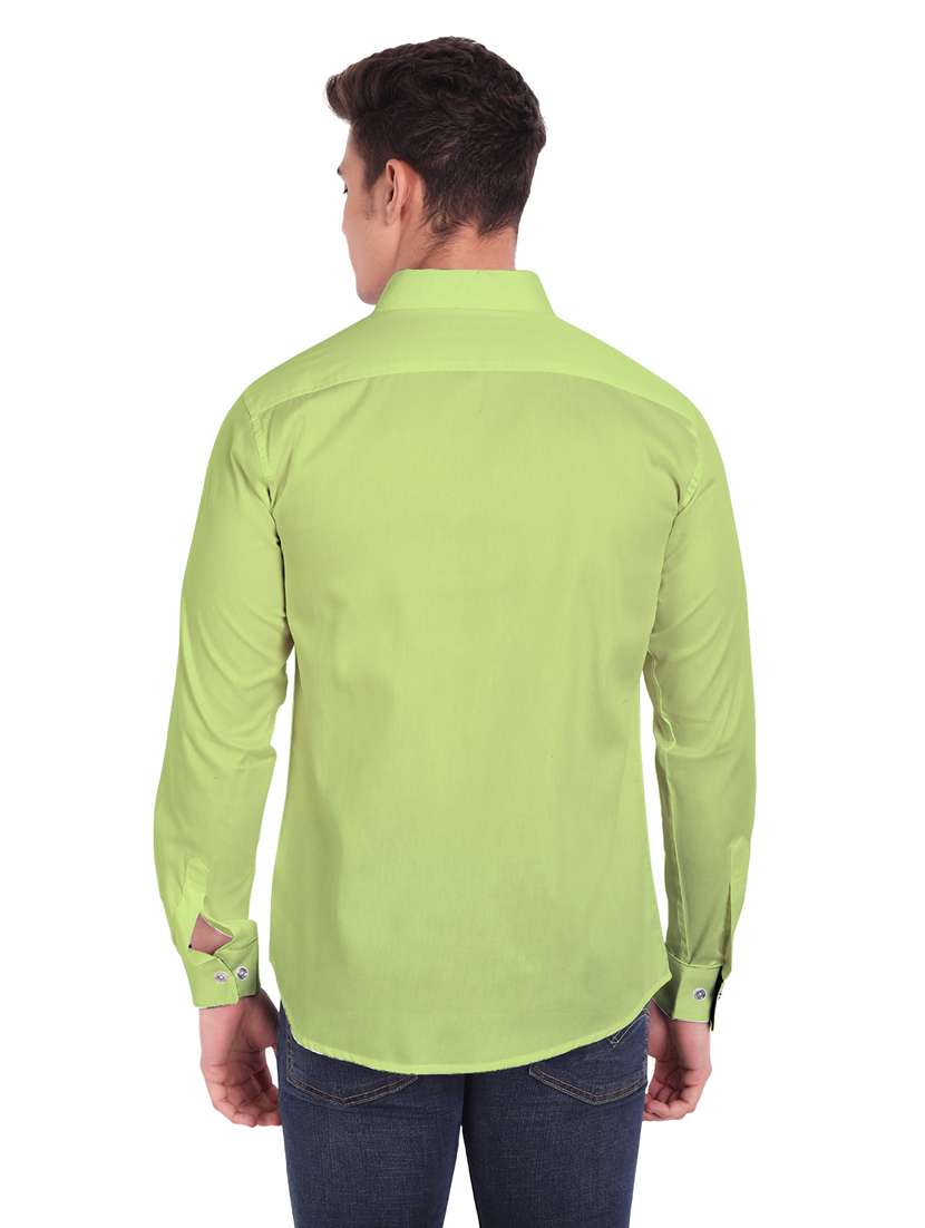 mens solid casual shirt - 19119480 - Standard Image - 3