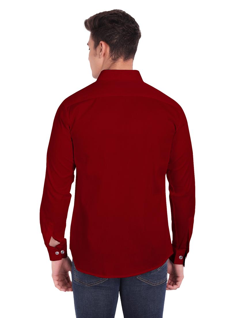 mens solid casual shirt - 19119485 - Standard Image - 3