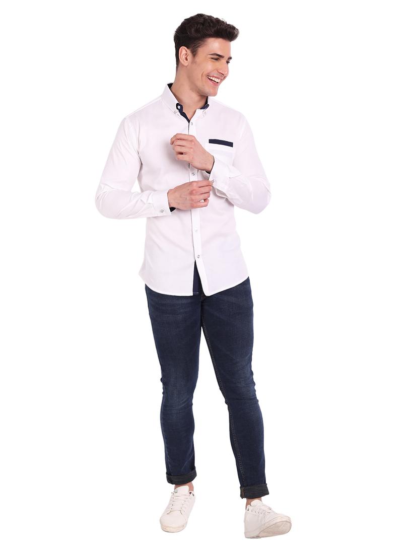 mens solid casual shirt - 19119485 - Standard Image - 8