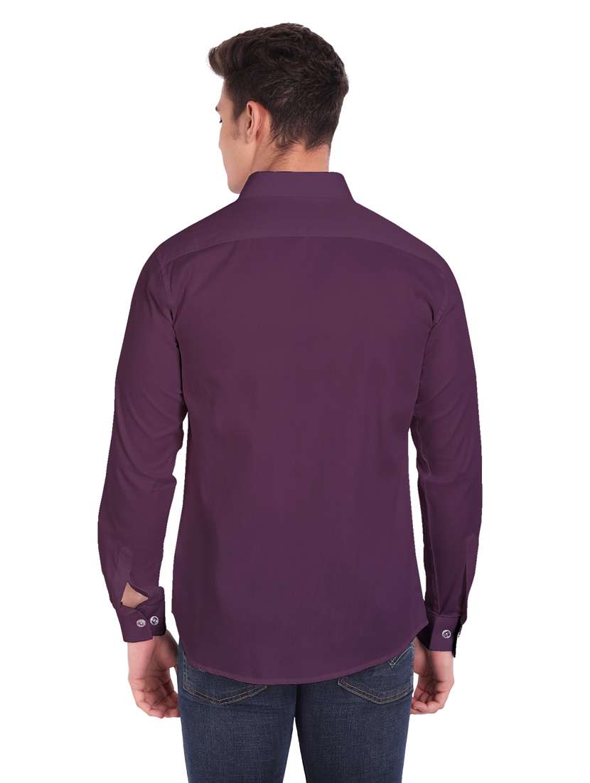 mens solid casual shirt - 19119486 -  Standard Image - 3