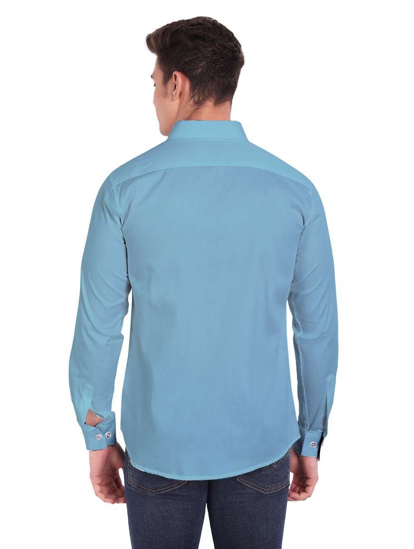 mens solid casual shirt - 19119488 -  Standard Image - 3