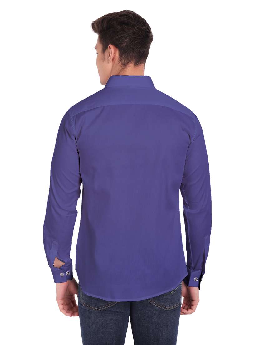 mens solid casual shirt - 19119489 -  Standard Image - 3