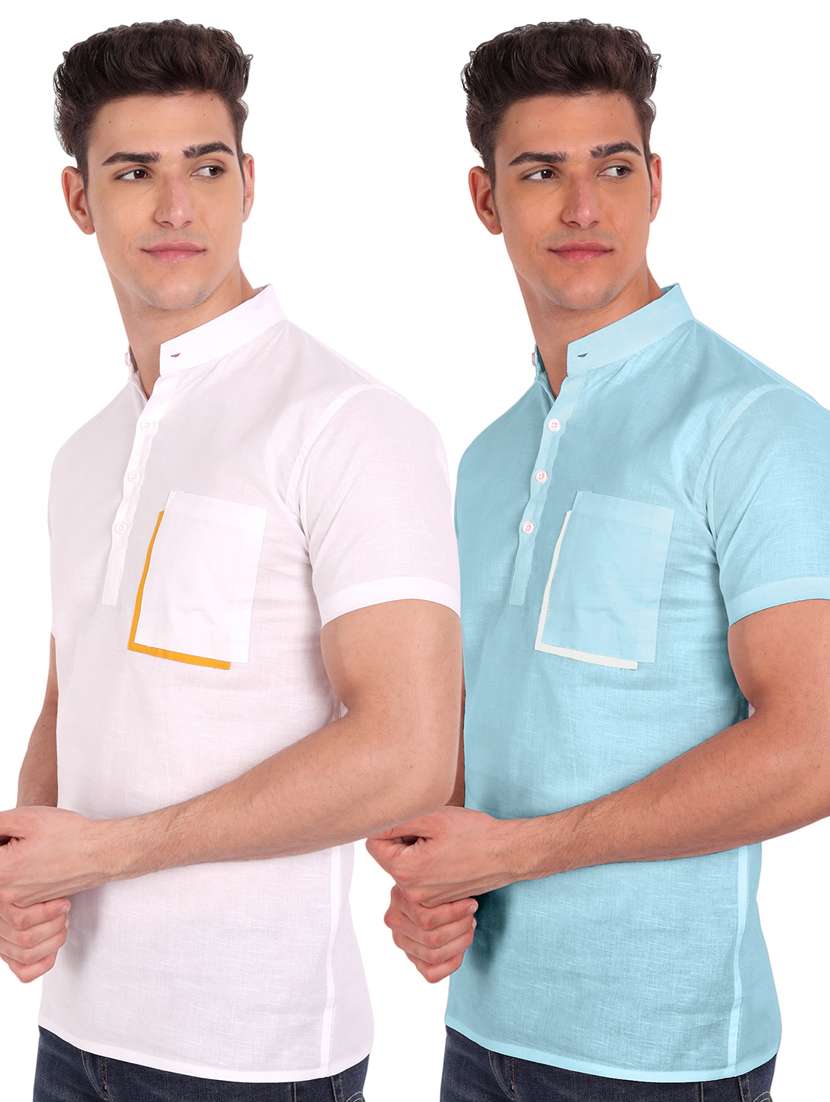 mens solid casual shirt