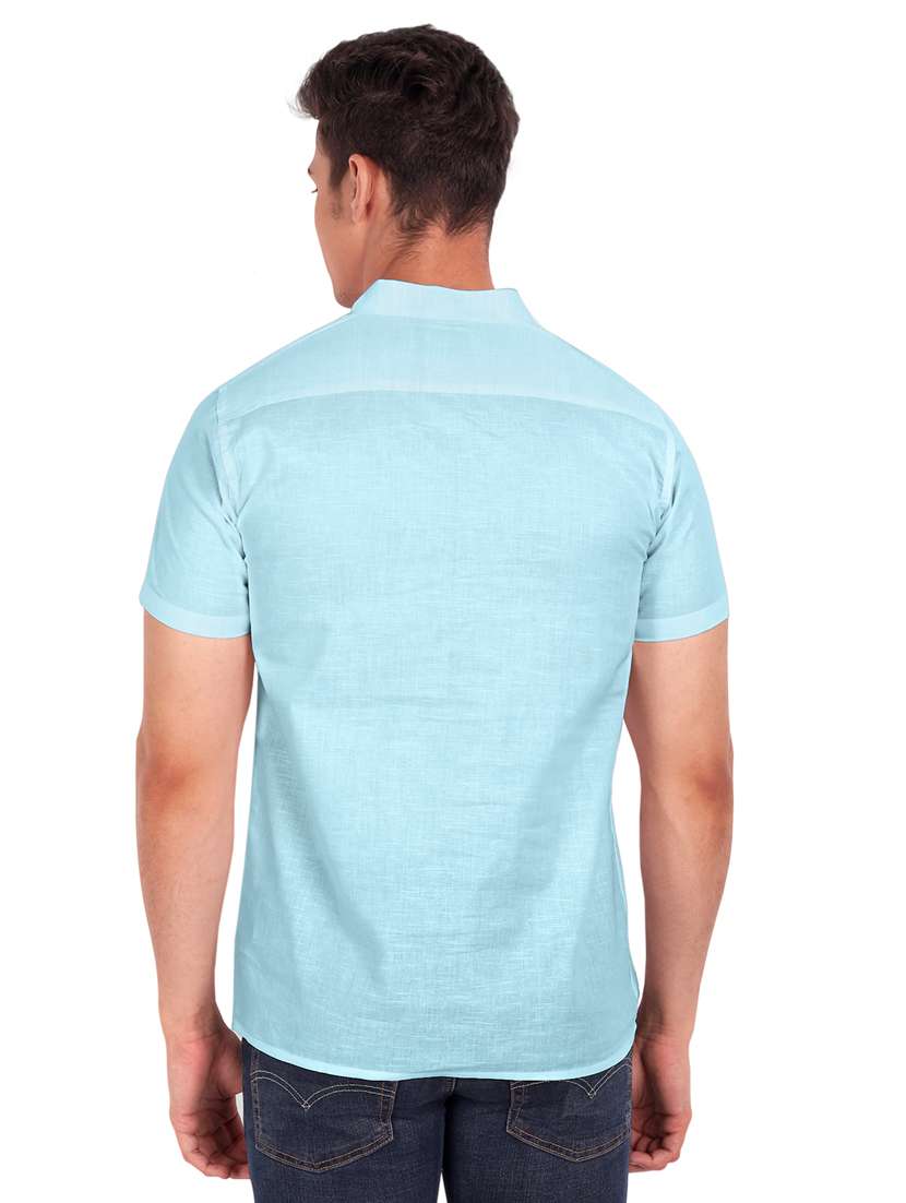 mens solid casual shirt - 19119496 -  Standard Image - 3