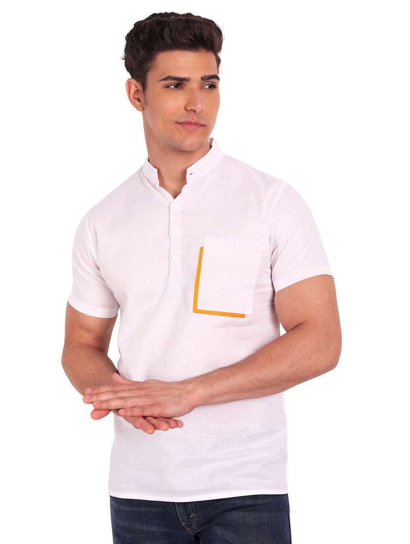 mens solid casual shirt - 19119496 -  Standard Image - 5