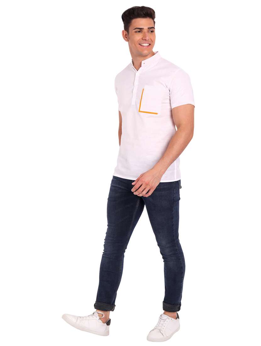 mens solid casual shirt - 19119496 -  Standard Image - 8