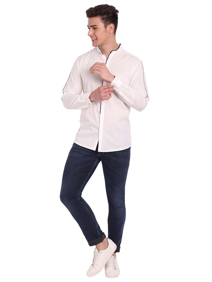 mens solid casual shirt - 19119497 -  Standard Image - 8