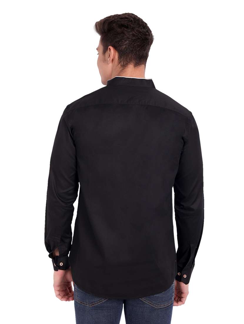 mens solid casual shirt - 19119498 -  Standard Image - 3