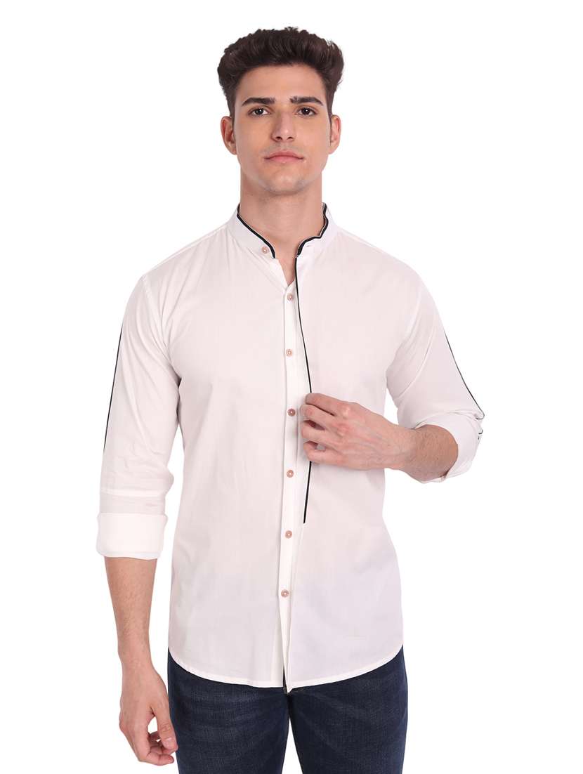 mens solid casual shirt - 19119498 -  Standard Image - 5