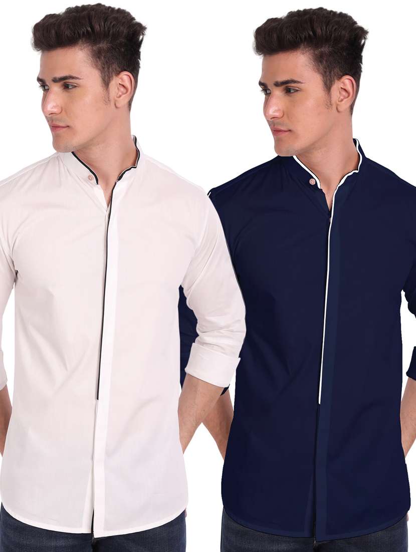 mens solid casual shirt