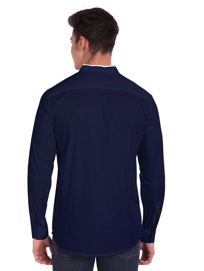 mens solid casual shirt - 19119499 -  Standard Image - 3