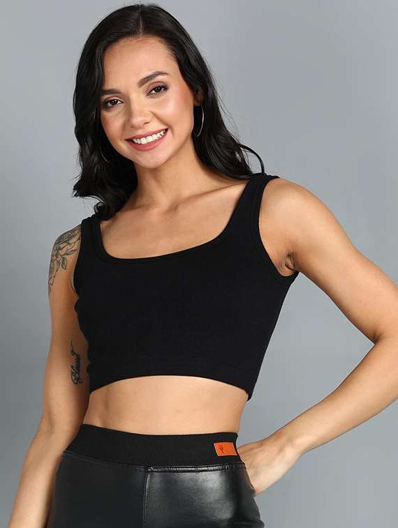women's tank top scoop neck top