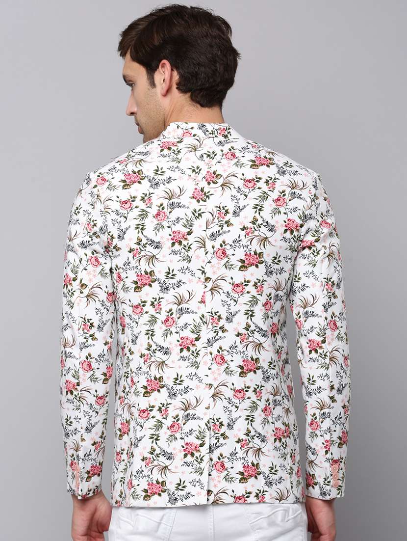 printed single breasted blazer - 19120614 -  Standard Image - 3