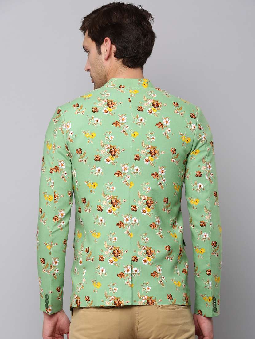 printed single breasted blazer - 19120622 -  Standard Image - 3