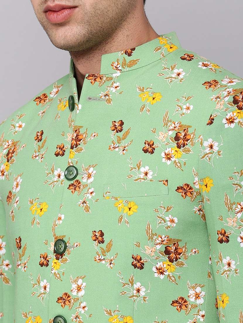 printed single breasted blazer - 19120622 -  Standard Image - 5