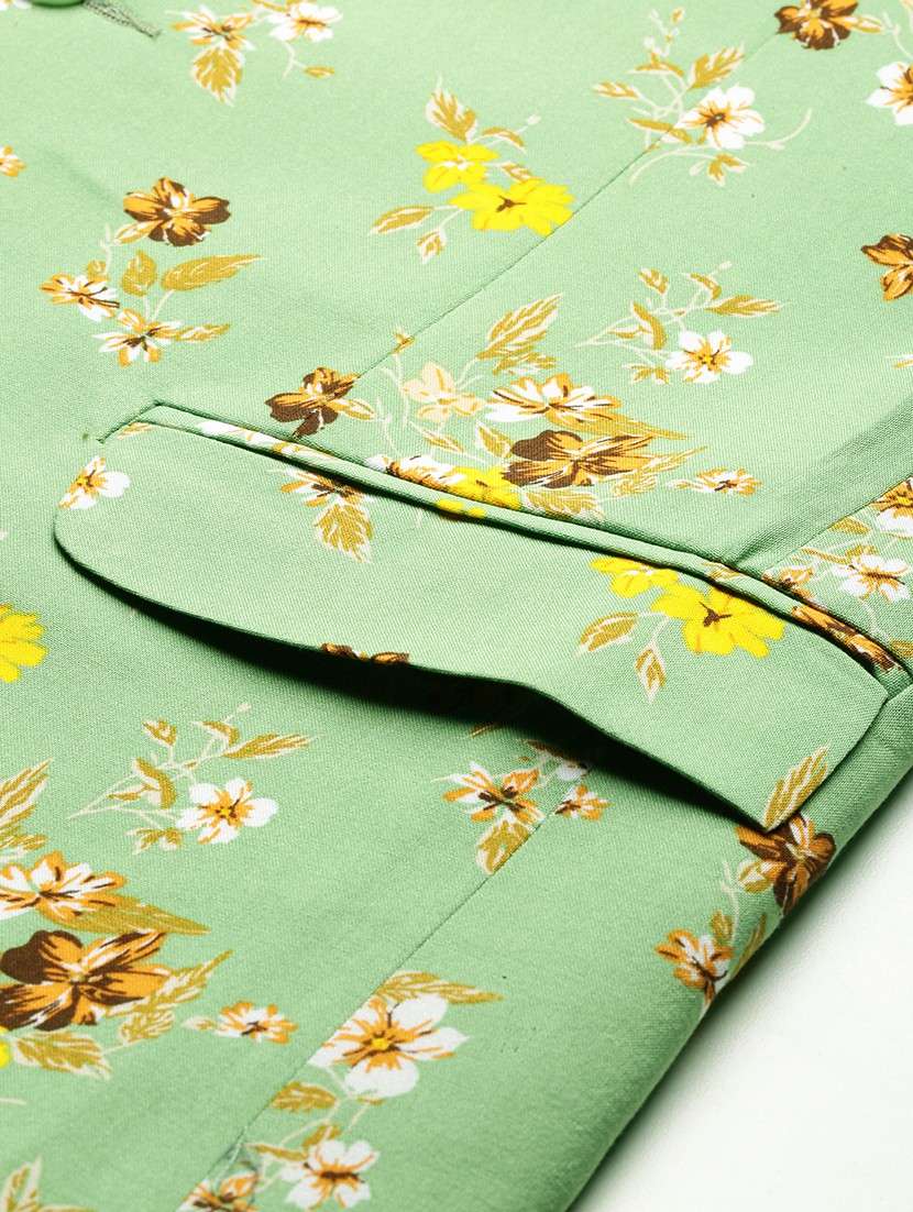 printed single breasted blazer - 19120622 -  Standard Image - 8