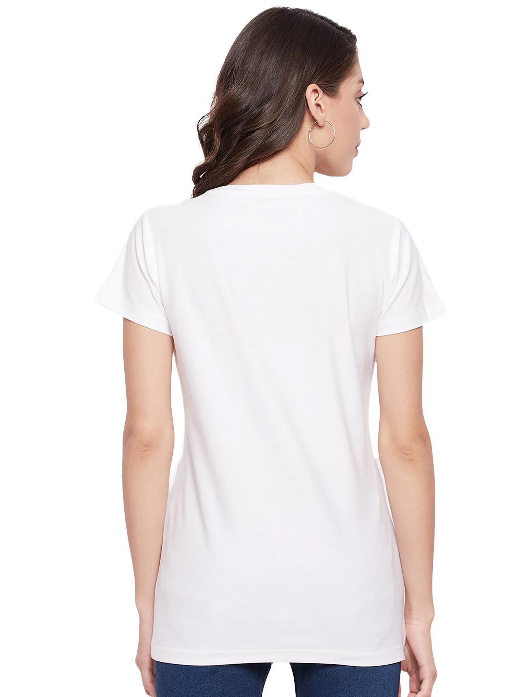 urbane glamorous women short sleeve causal t-shirt (white) - 19120665 - Standard Image - 3