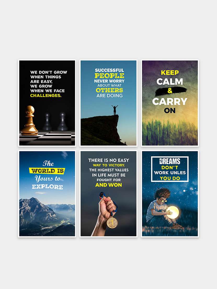 inspirational quote wall posters for home decor | office decoration (pf_7034n)