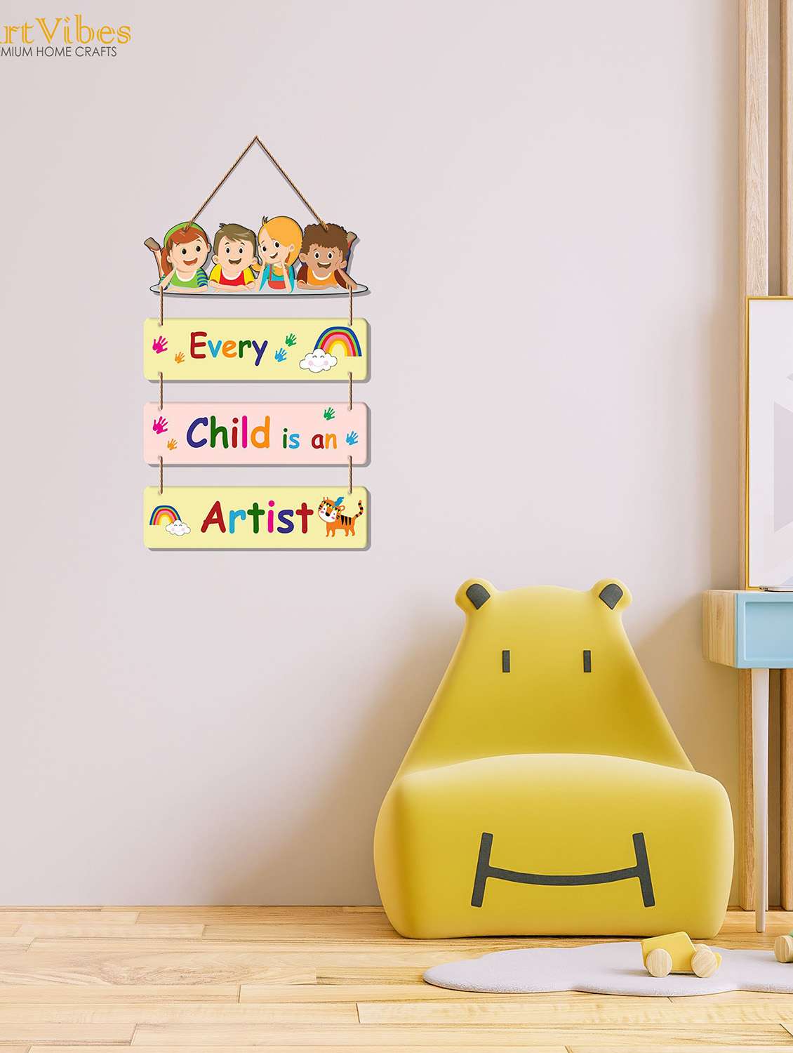 positive quote decorative wall art wooden hanger for home decor(wh_6903n)