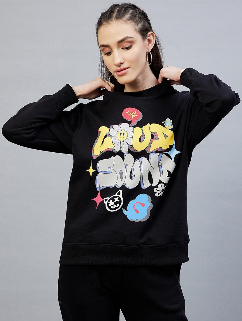 round neck printed sweatshirt  - 19122821 -  Zoom Image - 0