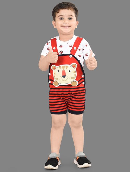 kids printed shorts dungarees set  - 19122954 -  Standard Image - 0