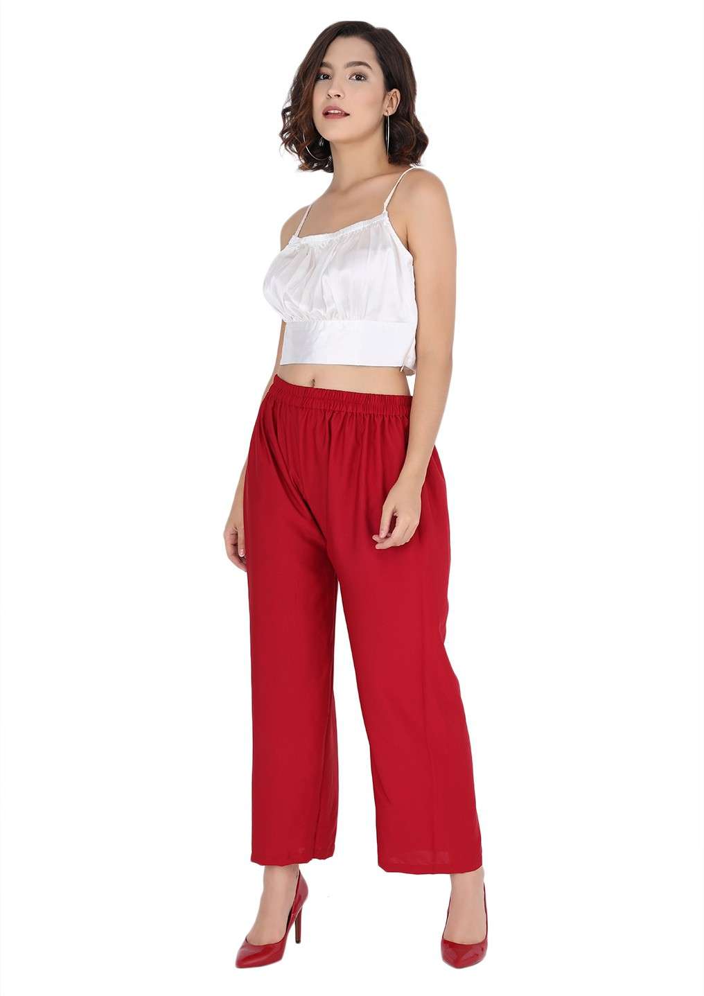 women's crop shoulder strap top - 19124270 - Standard Image - 3
