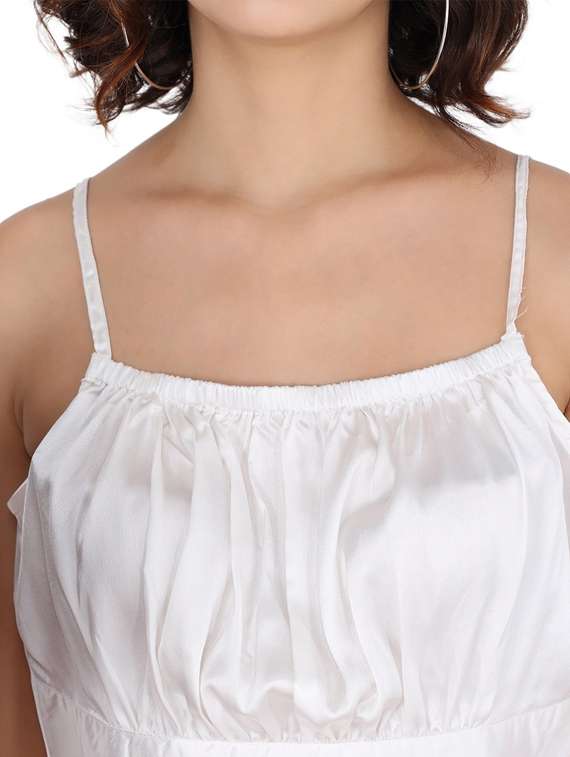 women's crop shoulder strap top - 19124270 - Standard Image - 5