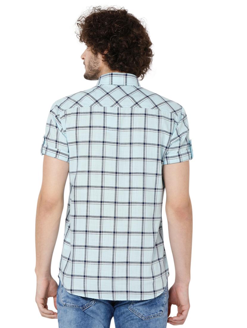 blue checkered shirt - 19124297 - Standard Image - 3
