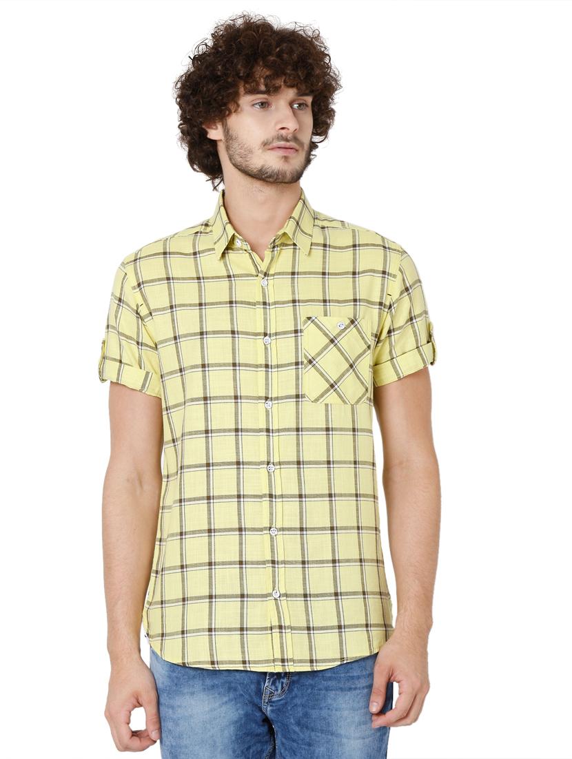 green checkered casual shirt - 19124298 - Zoom Image - 0