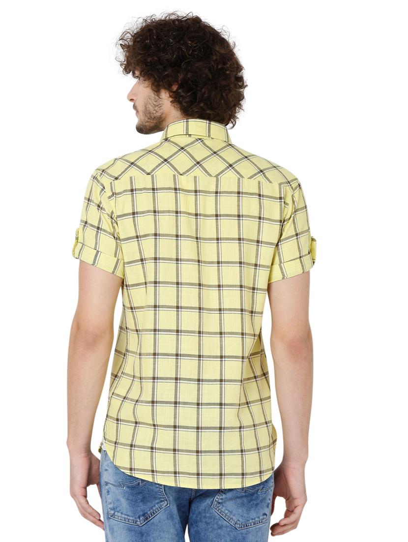 green checkered casual shirt - 19124298 - Standard Image - 3