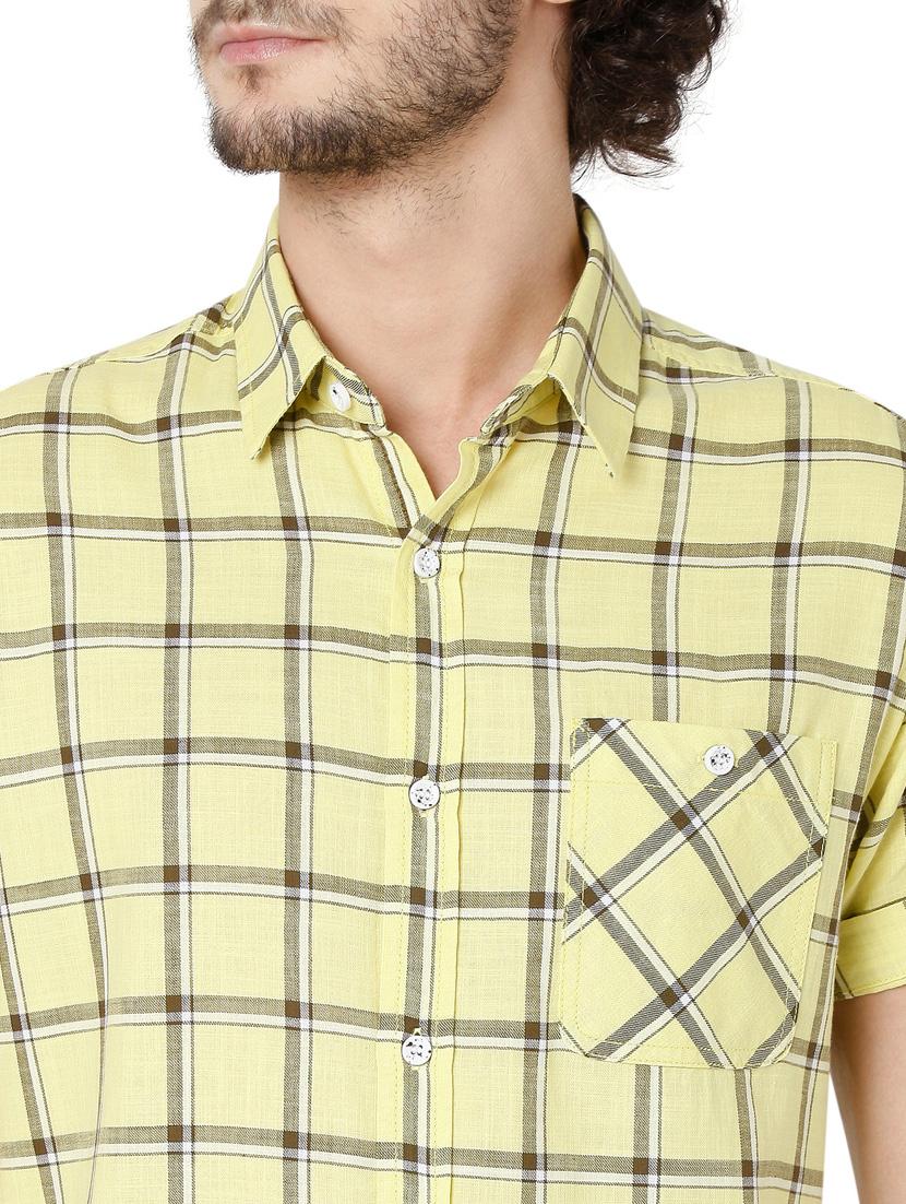 green checkered casual shirt - 19124298 - Standard Image - 5