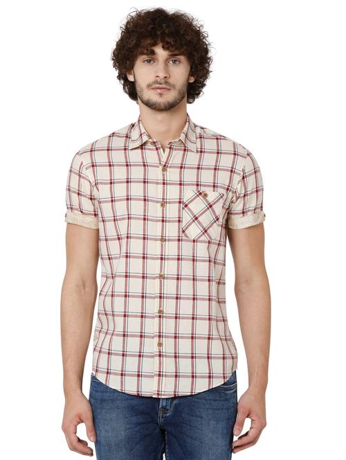 multi colored checkered casual shirt - 19124351 -  Standard Image - 0