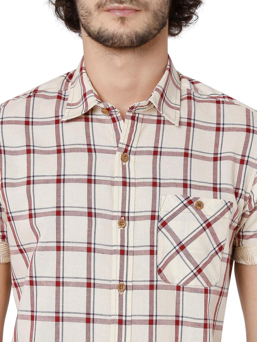 multi colored checkered casual shirt - 19124351 - Standard Image - 5