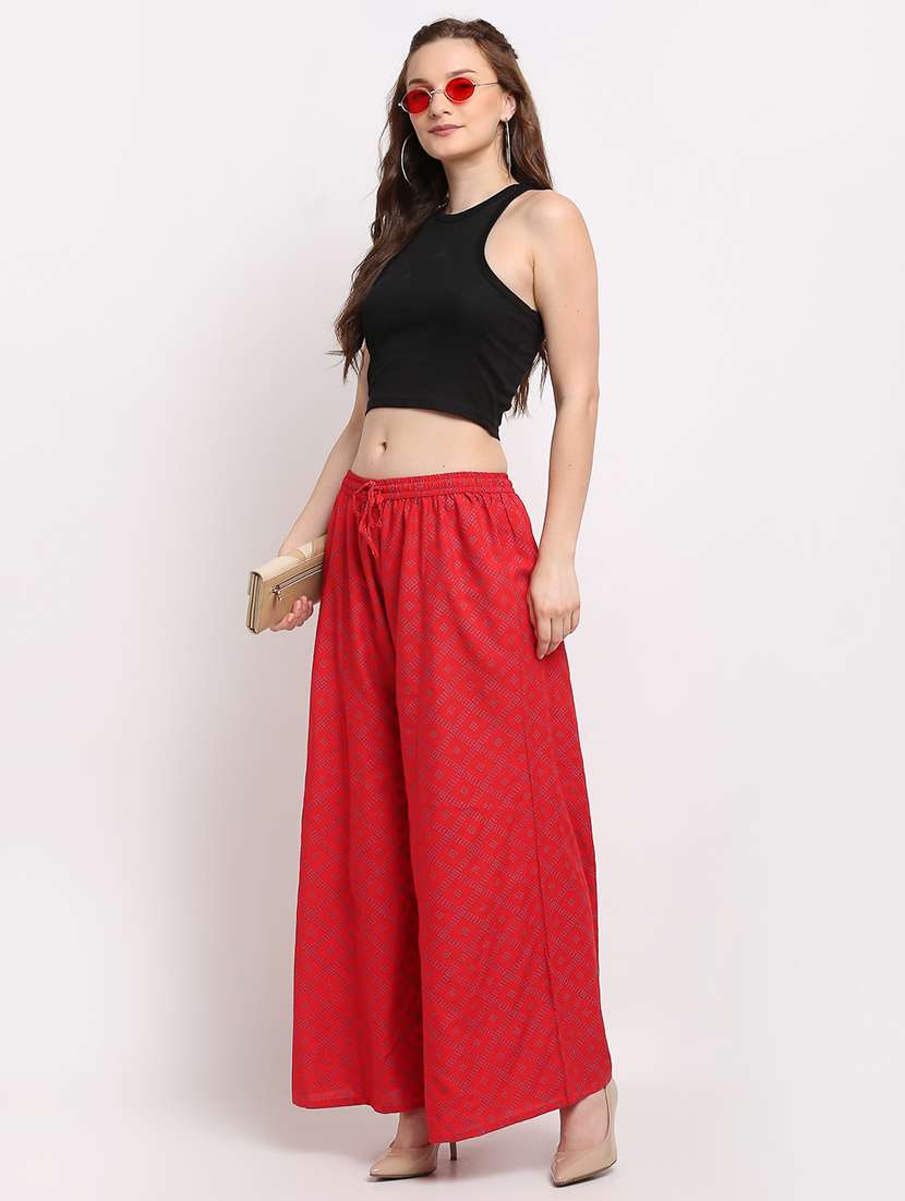 pack of 2 printed flared palazzo - 19124384 -  Standard Image - 5