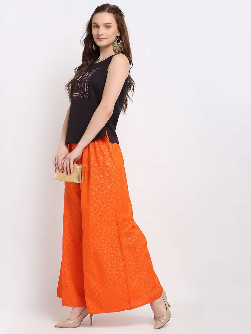 pack of 2 printed flared palazzo - 19124398 -  Standard Image - 5