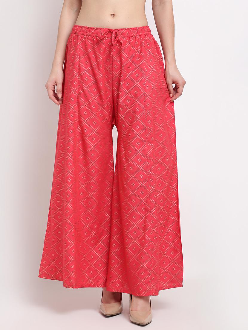 pack of 2 printed flared palazzo - 19124435 - Standard Image - 3
