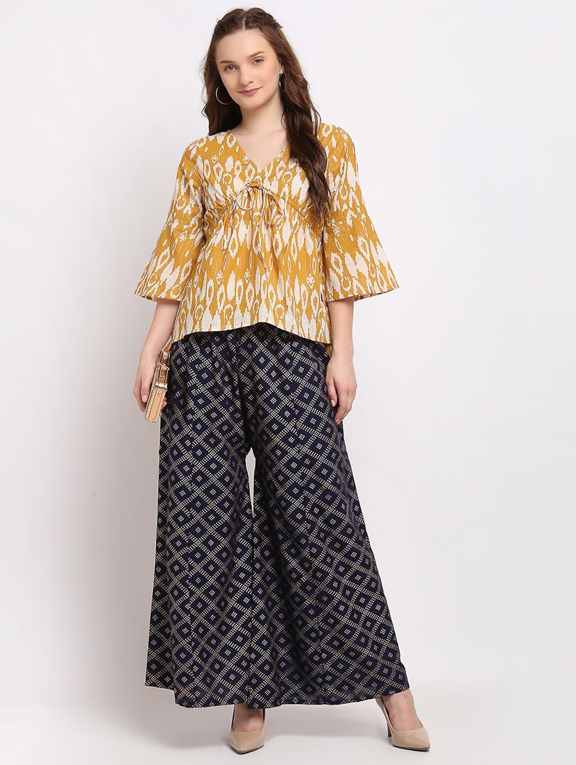 pack of 2 printed flared palazzo - 19124445 - Standard Image - 5