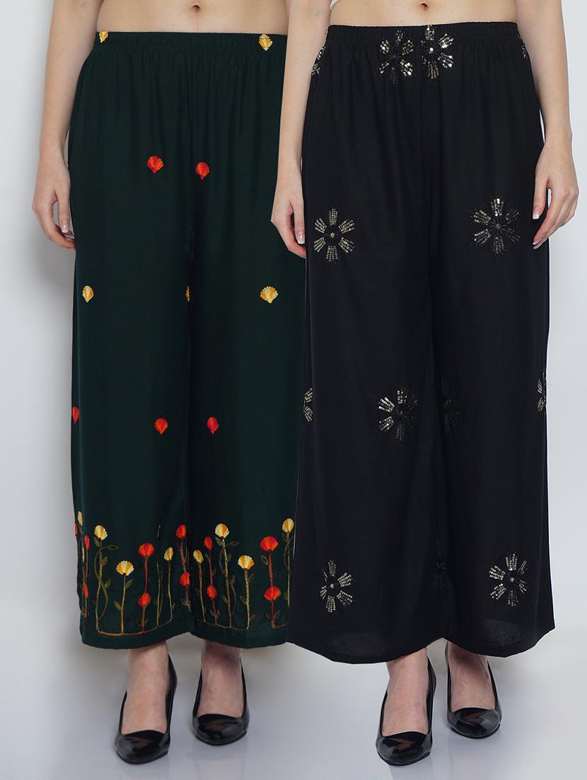 pack of 2 flared palazzo - 19124461 -  Zoom Image - 0