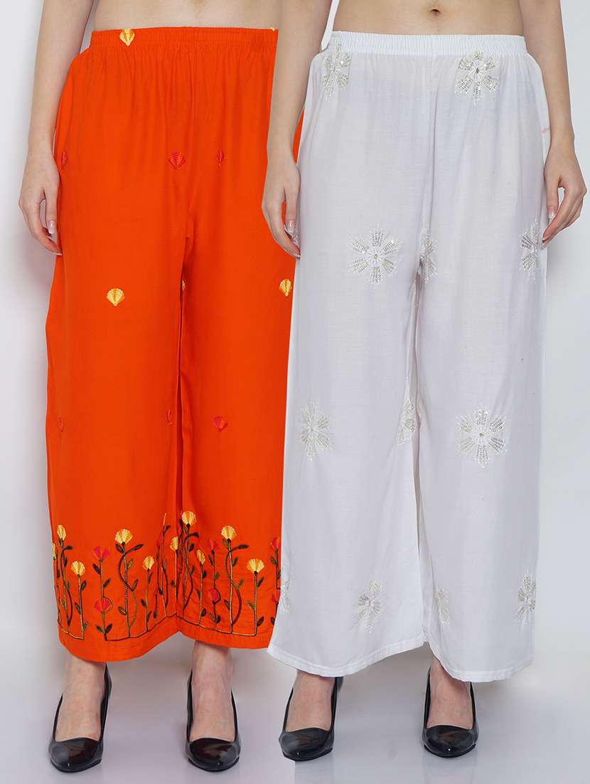 pack of 2 flared palazzo 