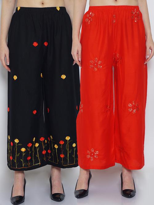 pack of 2 flared palazzo  - 19124475 -  Standard Image - 0