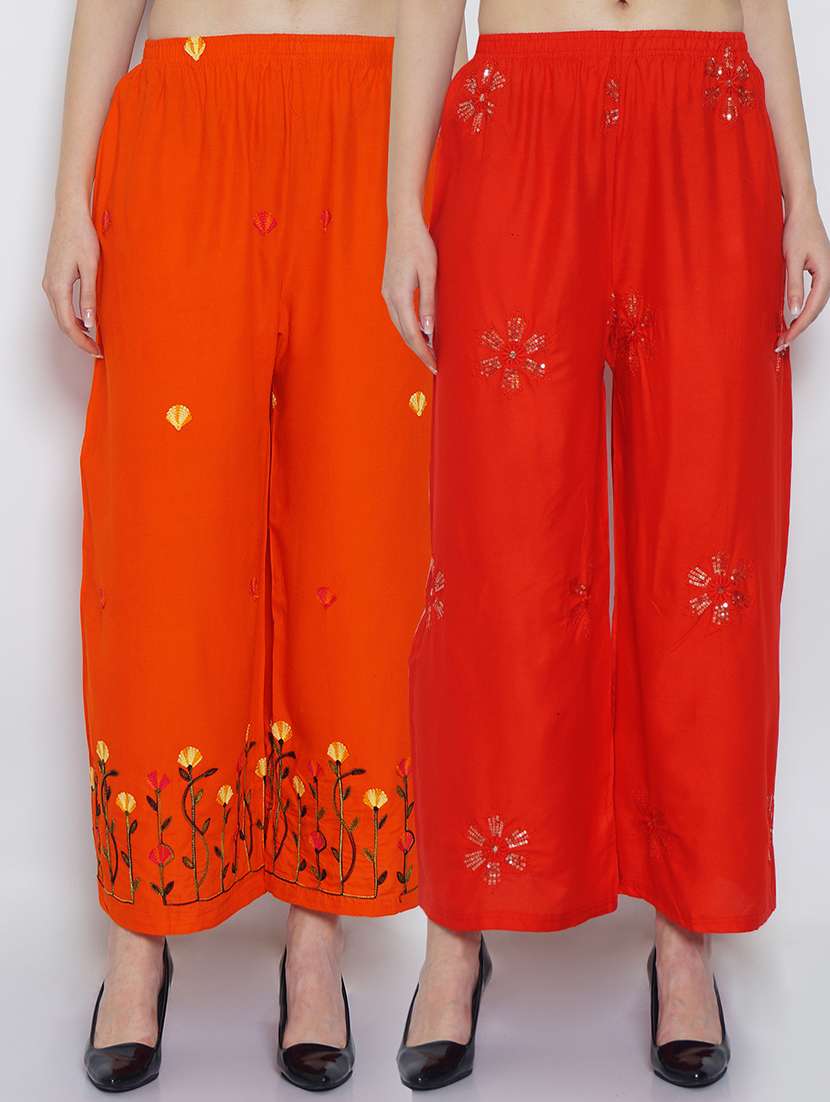 pack of 2 flared palazzo 